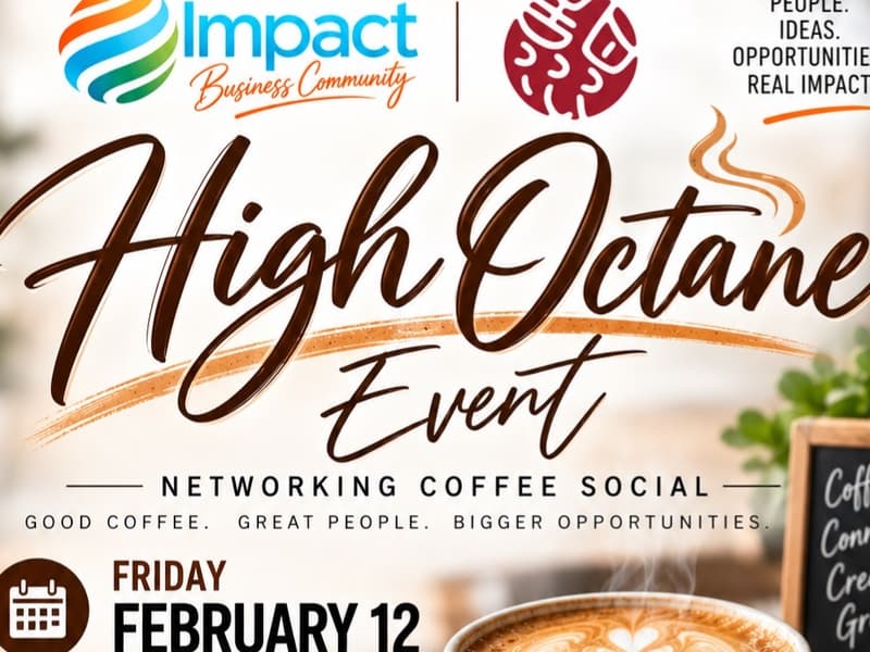 Impact Business Community- High Octane- A Coffee Social at Sweetwaters Coffee and Tea